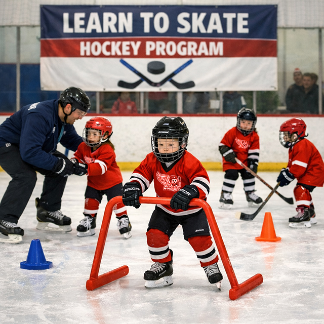 Rochester RedWings Learn to skate